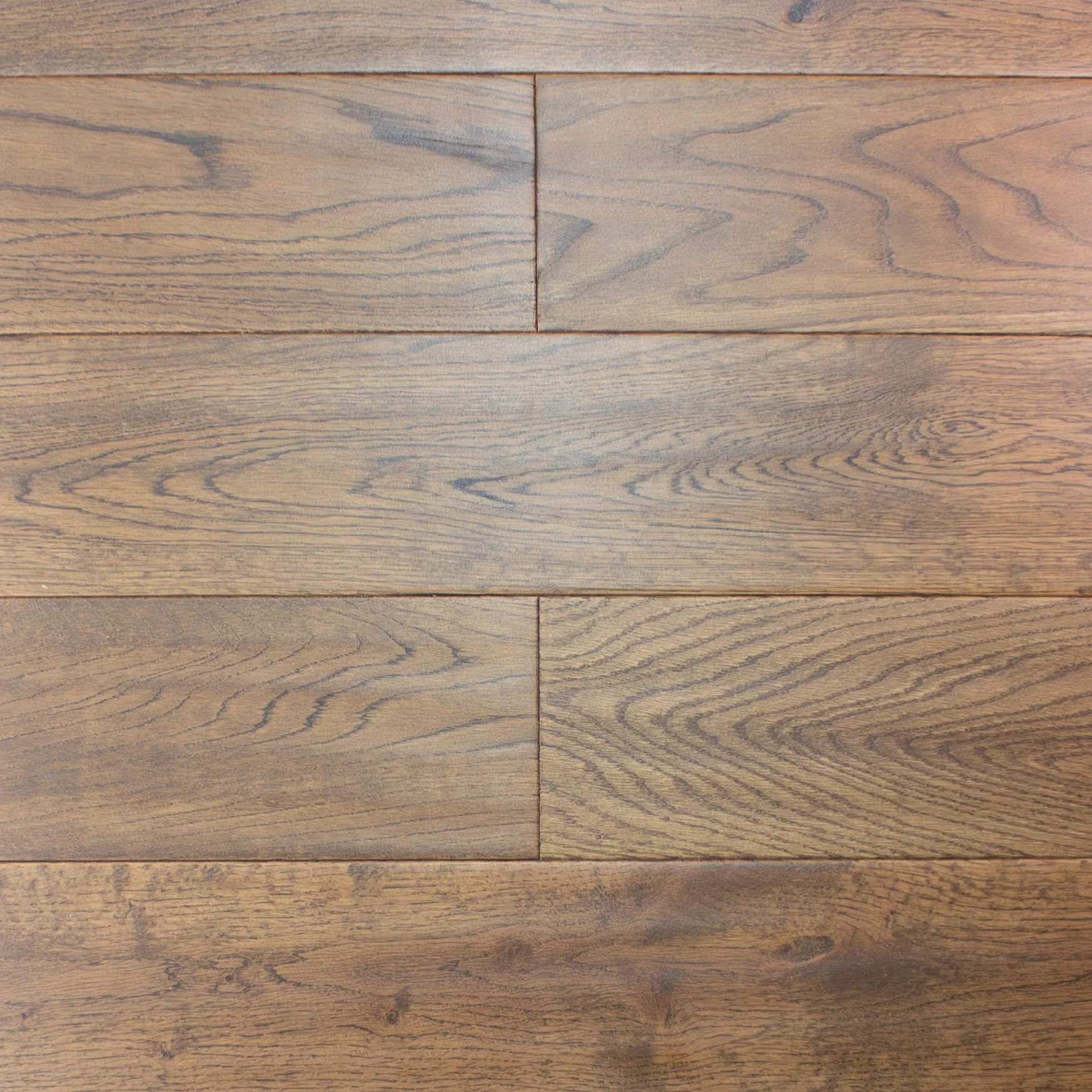 Tay Espresso Oak Handscraped & UV Lacquered Plank 18mm Solid Oak